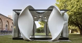 The ‘High-performing Urban Ecologies' installation by Zaha Hadid Architects